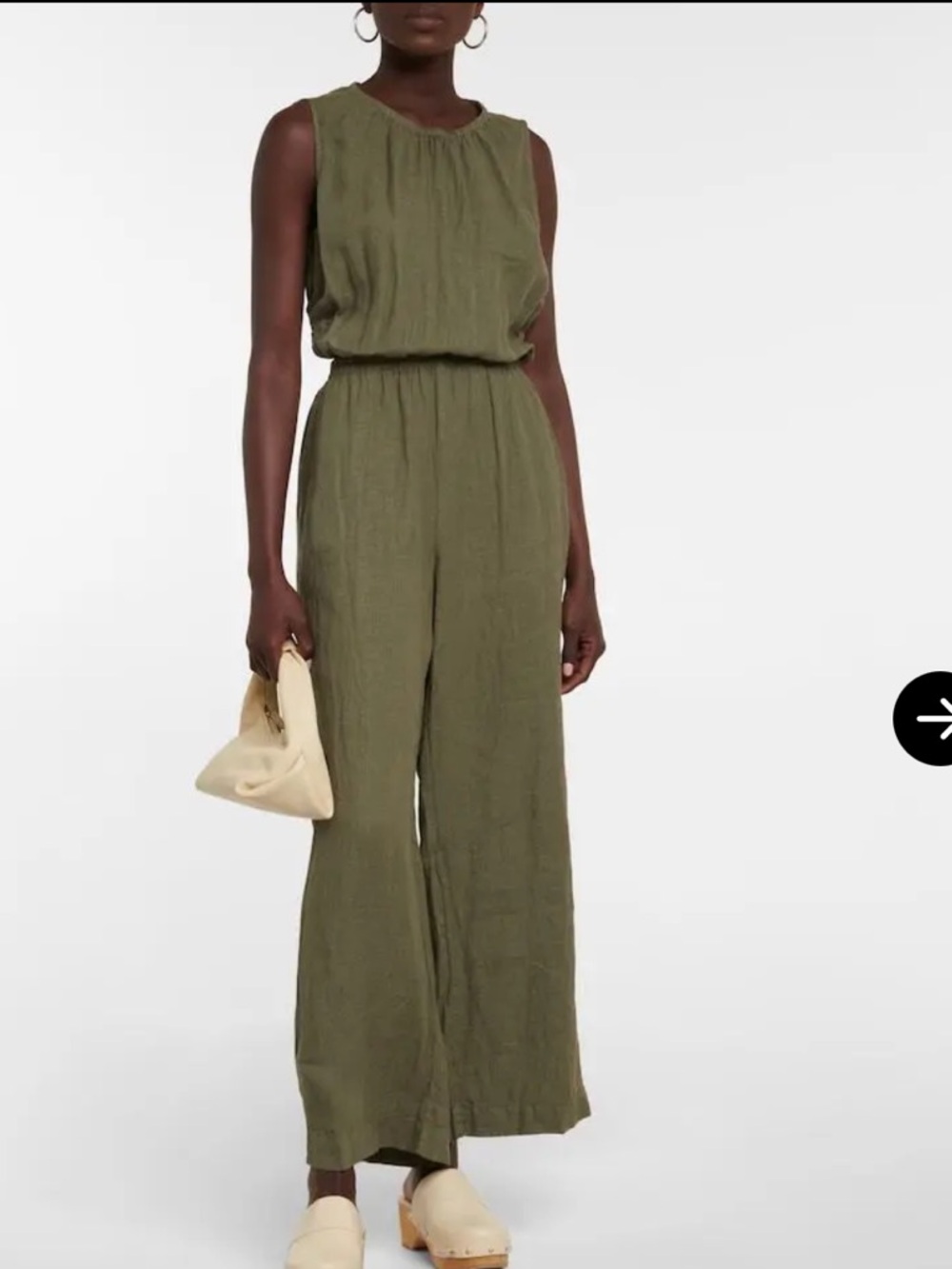 Tan Linen Vivi Velvet by Graham and Spencer Jumpsuit
